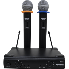 MICROFONE DUPLO SEM FIO SOUNDVOICE MM-130SF