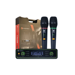 Microfones Sem Fio De Mão UHF Recarregavel Kadosh K-422M