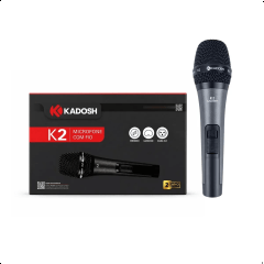 Microfone Kadosh K2 Dinâmico Cardiode Com Fio Chave On Off
