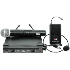 Microfone Sem Fio Duplo Headset e Bastão UHF U-585 HM - JWL