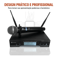 Microfone Sem Fio Duplo Kadosh K392 Profissional Modelo 2026
