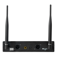 Microfone Sem Fio Duplo Uhf Kadosh-k-382m Cardióide Dinâmica Preto