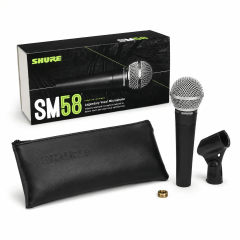 Microfone Shure Sm Sm58-lc Dinâmico Cardioide Cinza Escuro Microfone Shure Sm Sm58-lc Dinâmico Cardioide Cinza Escuro