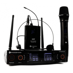 Microfones Kadosh Sem Fio K-502c Headset + Bastão