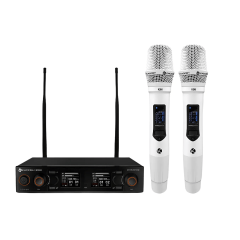 Microfones Sem Fios Kadosh K-502m Dinâmico Carga Por Usb Cor Branco Microfones Sem Fios Kadosh K-502m Dinâmico Carga Por Usb Cor Branco