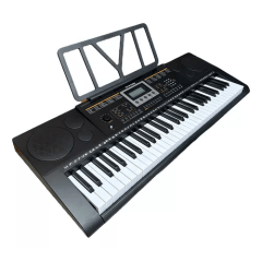 Teclado Musical M-T4500 com 500 Tons E Timbres E 61 Teclas Sensitivas