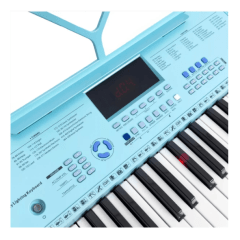 Teclado Musical Mxt 61 Teclas C/300 Timbres Azul 