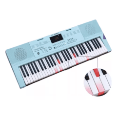 Teclado Musical Mxt 61 Teclas C/300 Timbres Azul 