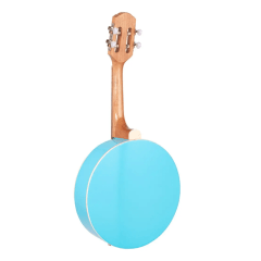 Banjo Eletroacústico Passivo Azul Com Aro Cromado Marquês