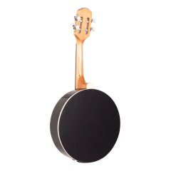Banjo Marquês Eletroacústico Passivo Preto Com Aro Cromado