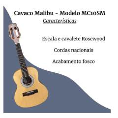 Cavaco Malibu Mc10sm Cavaquinho Profissional Acustico