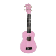 Andaluz UKS01 ukulele soprano cor rosa Acustico
