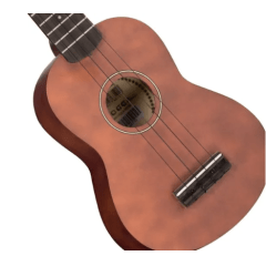 Ukulele Acústico Vogga VUK303 BC Soprano Brown Coffee