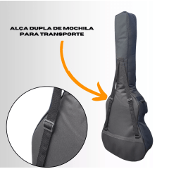 Capa Bag Luxo Top Acolchoada P/ Violão Classico