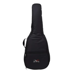 Capa Bag Violão Folk Avs Super Luxo Ch100 Preto Acolchoada