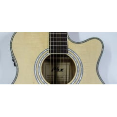 VIOLÃO PHOENIX ELÉTRICO AÇO WESTERN CUTWAY PX-188 NATURAL