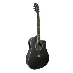 Violão Eletrico MXT Folk Preto Fosco Violão Eletrico MXT Folk Preto Fosco