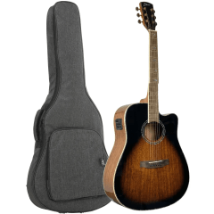 Violão Eletroacústico Zellmer Heritage Folk 41" com Cutaway, Mogno e Spruce Violão Eletroacústico Zellmer Heritage Folk 41" com Cutaway, Mogno e Spruce