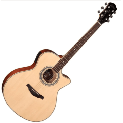 Violão Hofma Hma260 Nt Natural Auditorium Elétrico Cutaway