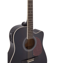 Violão Memphis AD-18 Bks Folk Aco Cutway (Preto)