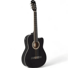 Violão Memphis AD60 Nylon Eletrico Preto Fosco