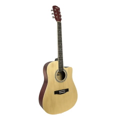 Violão Mxt 41 Polegadas Cutway Natural 6 Cordas Aço