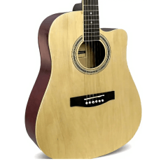 Violão Mxt 41 Polegadas Cutway Natural 6 Cordas Aço