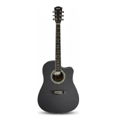 Violão MXT Eletrico Folk Preto Fosco 41 Cutway 41a-