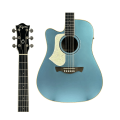 Violão Tagima Eletroacústico Latin América Andes p/ Canhoto - Cor Lake Placid Blue Satin