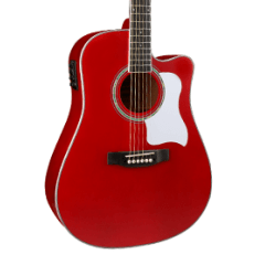 Violão Vogga Elétrico Audience VCS260 Vermelho