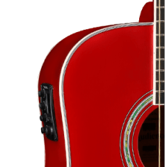 Violão Vogga Elétrico Audience VCS260 Vermelho