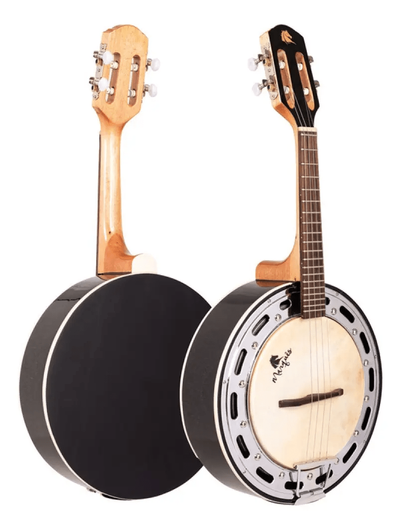 Banjo Marquês Eletroacústico Passivo Preto Com Aro Cromado