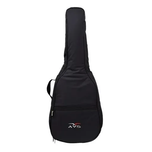 Capa Bag Violão Folk Avs Super Luxo Ch100 Preto Acolchoada