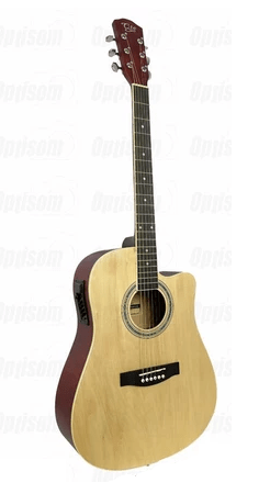 Violão Eletrico Cutway Mogno Aço 41" Mxt Madeira Natural 