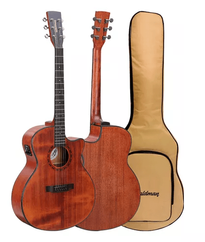 Violão Elétrico Folk Waldman Sólido Anápolis Dcex-1141 & Bag