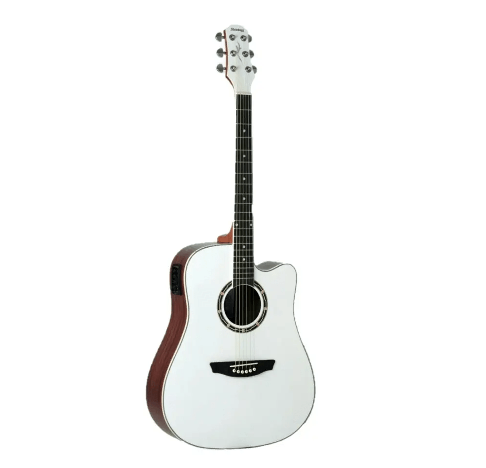 Violão Strinberg CD40 Aço Eletroacústico White Sparkle