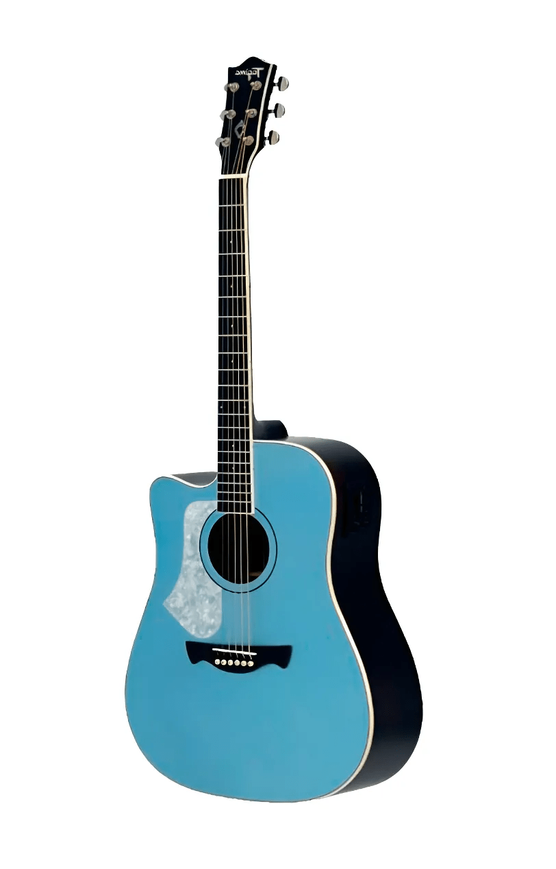 Violão Tagima Eletroacústico Latin América Andes p/ Canhoto - Cor Lake Placid Blue Satin